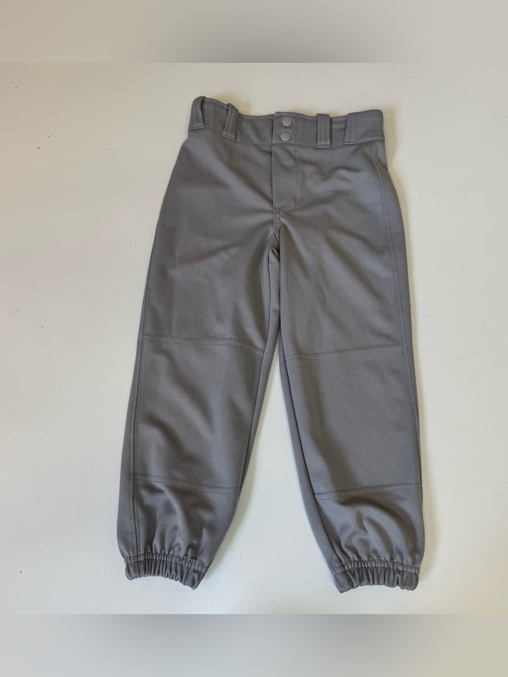 Champro Baseball Pants Youth Small Gray Ankle Elastic Cuff Loose Fit Knicker